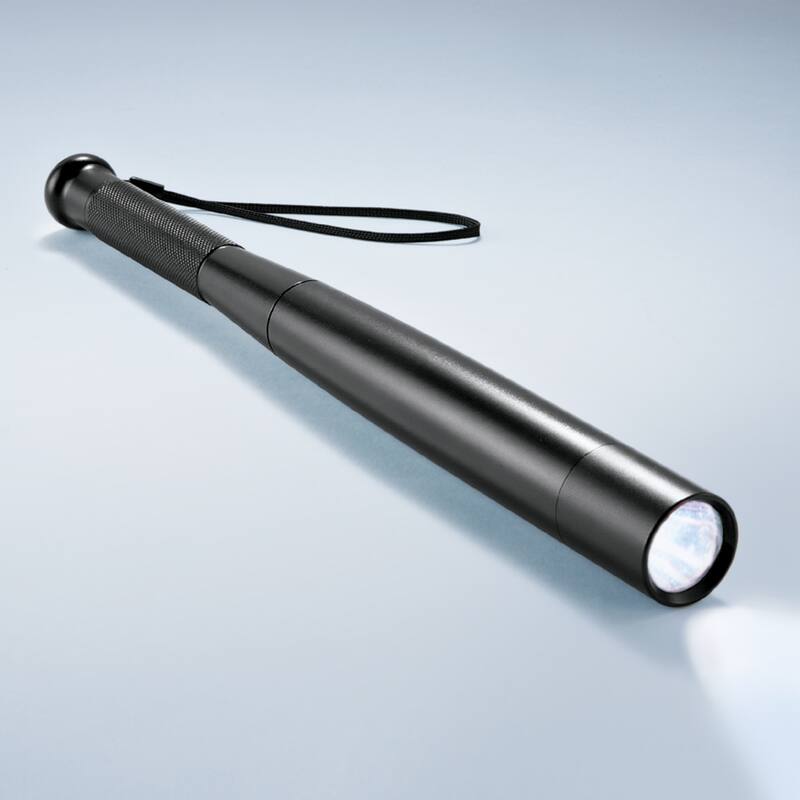 LED Security Stick Bat Flashlight - 14.400 x 1.650 x 1.600 - Black