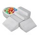 preview thumbnail 4 of 10, White Crystal Velvet Foam Climbing Blocks Set, 5 Piece Modular Playset for Kids - N/A