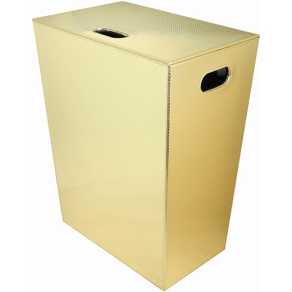 WS Bath Collections Ecopelle 2263 Ecopelle Leather Laundry Basket Bed