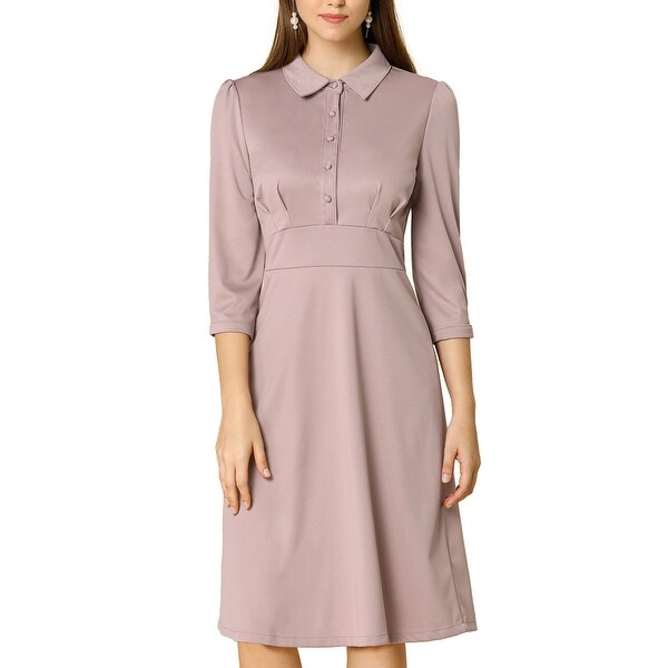 grey midi shirt dress