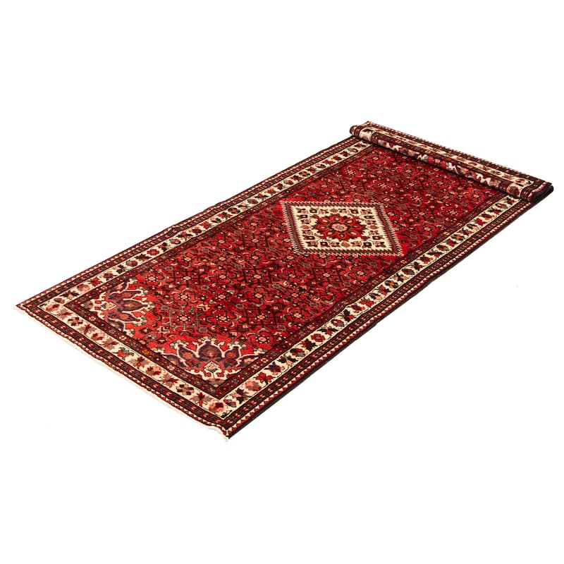 ECARPETGALLERY Hand-knotted Anadol Red Wool Rug - 4'0 x 9'8