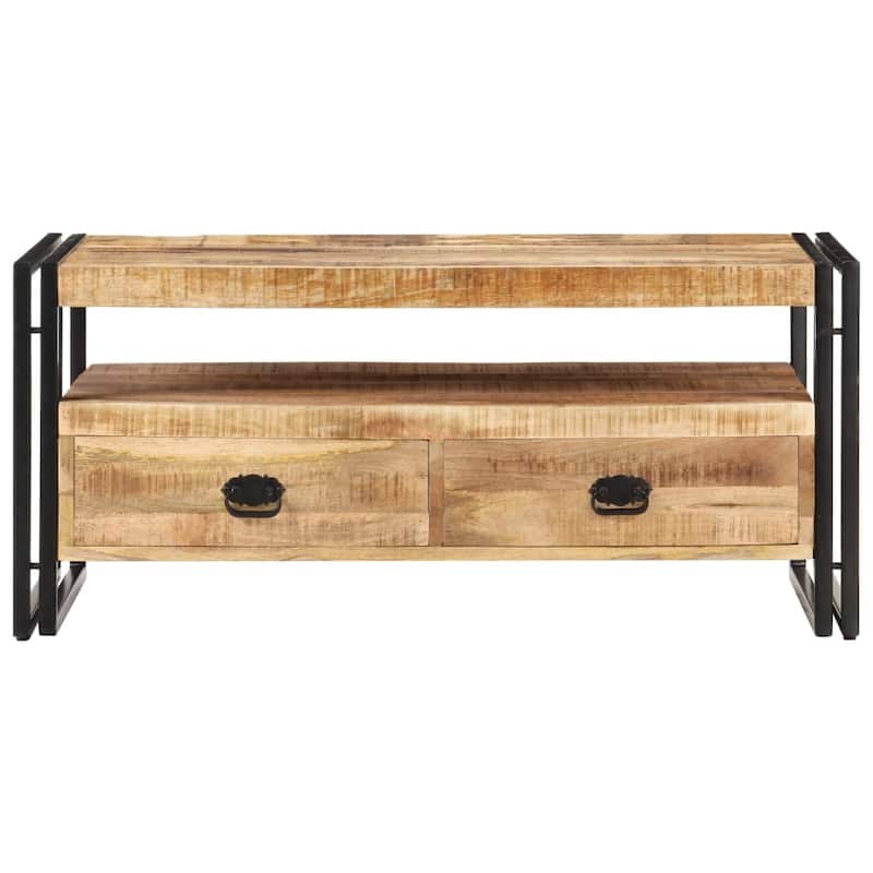 vidaXL Coffee Table 39.4"x21.7"x17.7" Rough Mango Wood