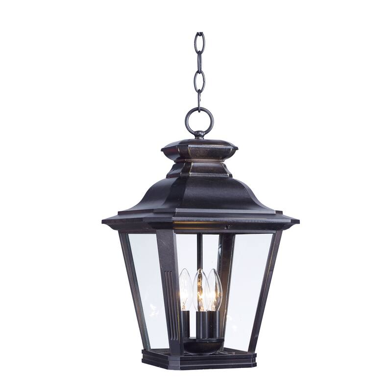 Maxim Knoxville 3 Light 11" Wide Outdoor Pendant with Clear Glass