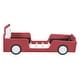 preview thumbnail 10 of 19, Twin Size Car Bed with Wheels Kid Platform Bed Safety Guaranteed PU Leather Upholstered Toddler Bed