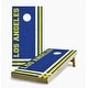 preview thumbnail 1 of 5, Los Angeles Rams Multi Stripe Cornhole Game (Choose Wraps or Boards) 2x4 Boards (24" x 48") - Include ALL Accessories