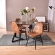 preview thumbnail 3 of 4, Set of 4 Scandinavian dining room chairs Armchair living room Retro Vintage black metal foot in Brown Suede - N/A