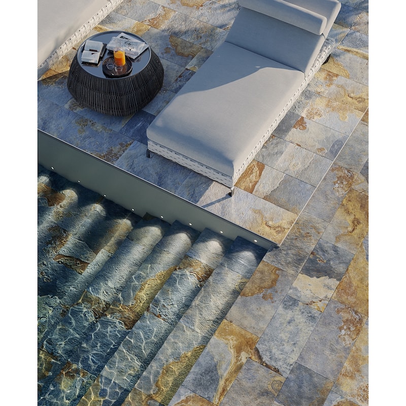 Industry 12x24 Thailand Blue porcelain tile (15.5 sq ft case)