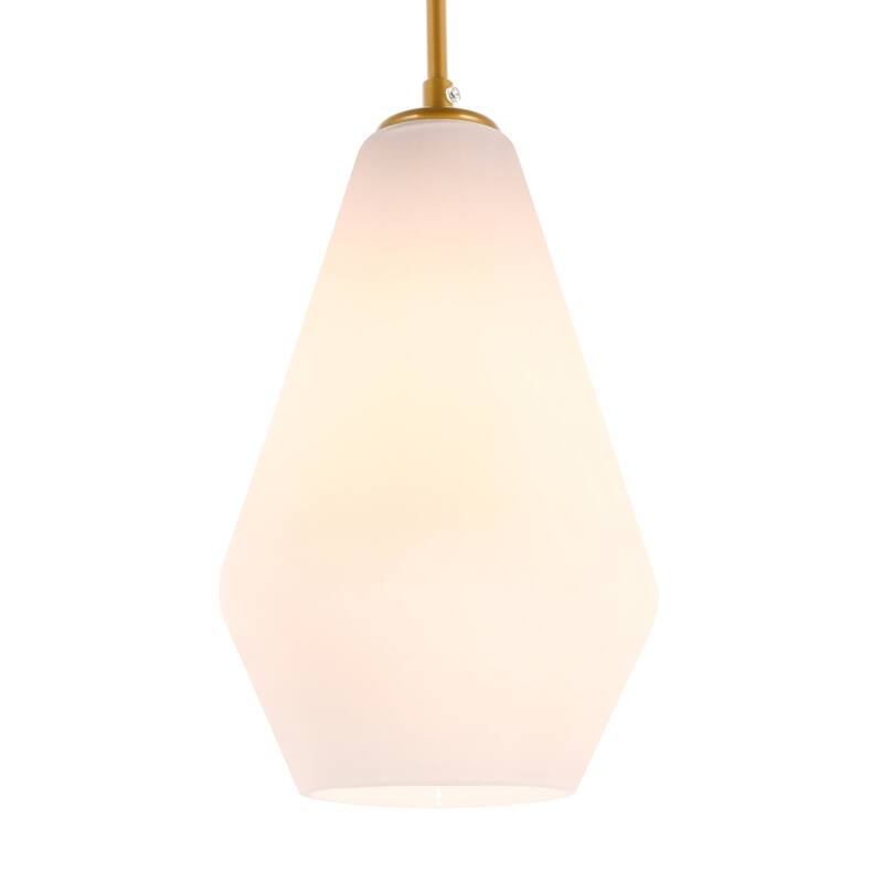 Gerald 1-light Elongated Glass Shade Hanging Pendant Light