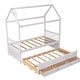 preview thumbnail 13 of 16, Elegant design,Twin size Wooden House Bed with Trundle and 3 Storage Drawers