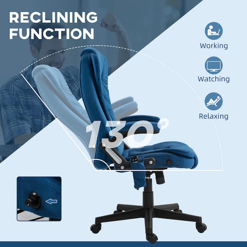 Black Modern 28.8" High Back Upholstered 360° Swivel Recliner Chair with Ottoman and Remote Control