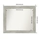 preview thumbnail 92 of 119, Dove Greywash Framed Non-Beveled Custom Wall Mirror, Bathroom Vanity Mirror Outer Size: 38 x 32