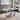 Marfa 69" Black Metal Gray Glass 6-person Dining Table by iNSPIRE Q Modern