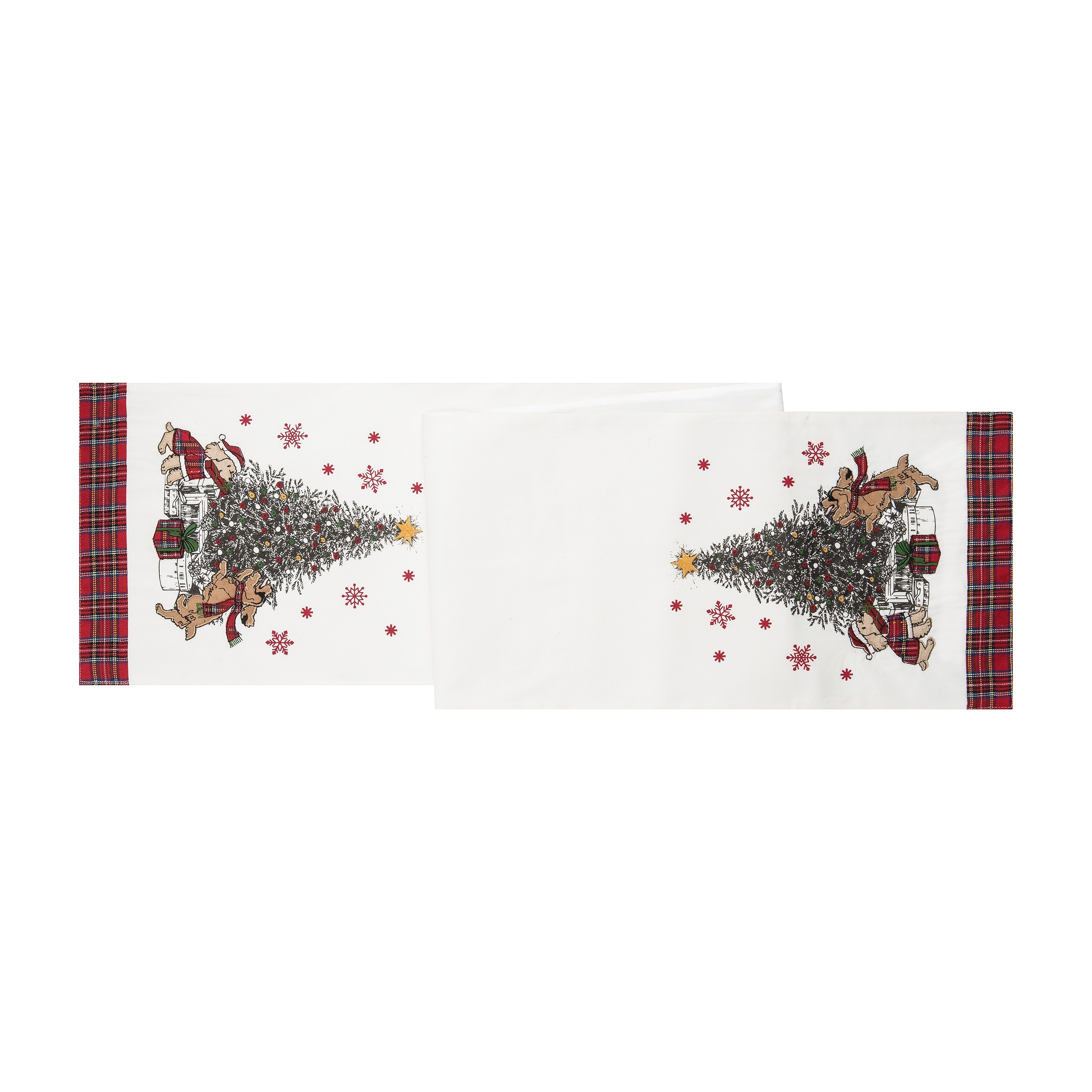 Christmas Festive Dogs Runner - 13" x 72"