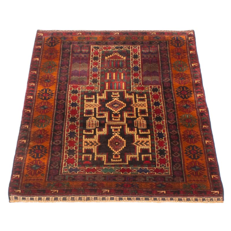 Teimani Black Rug 2'10" x 4'5" - 2'10 x 4'5