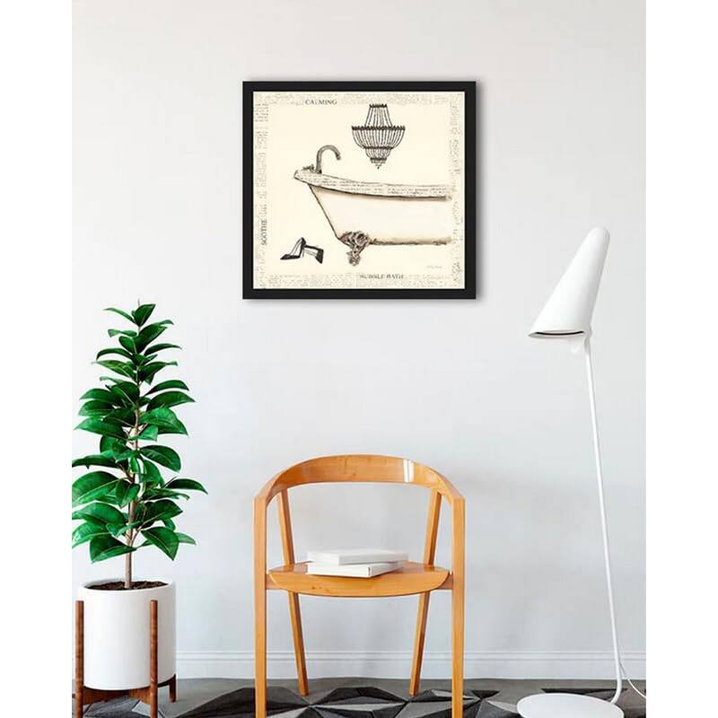 Emilys Boudoir I Framed Poster - 24 x 24 Inch - Black