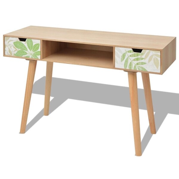 vidaXL Console Table MDF 47.2"x15.7"x30.7" Brown
