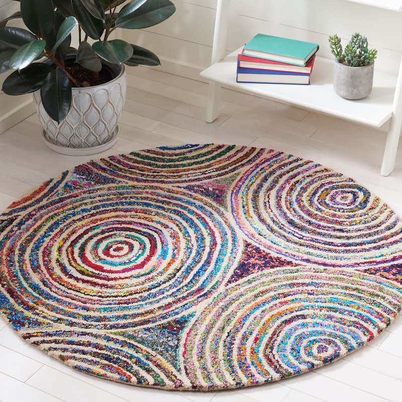 SAFAVIEH Handmade Nantucket Drahomira Contemporary Cotton Rug