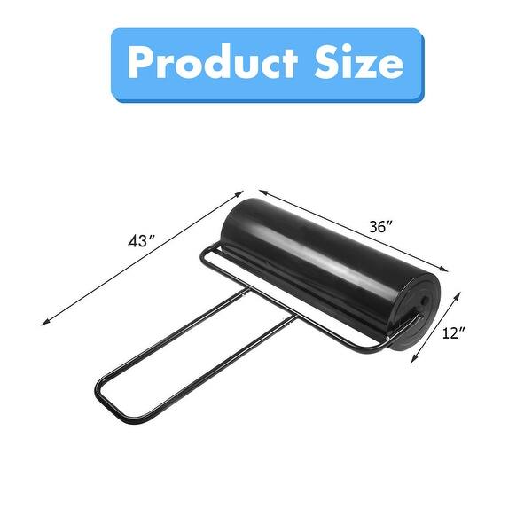 Gymax 17Gallon Lawn Roller HeavyDuty Steel Push/Pull Sod Roller 36