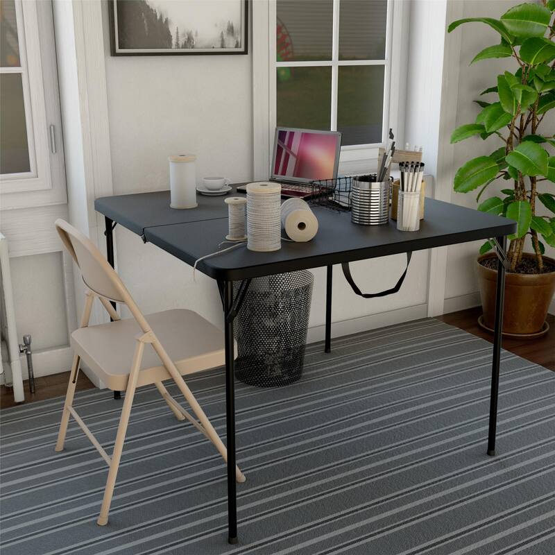 COSCO SmartFold All-Steel Folding Chair, 4-Pack