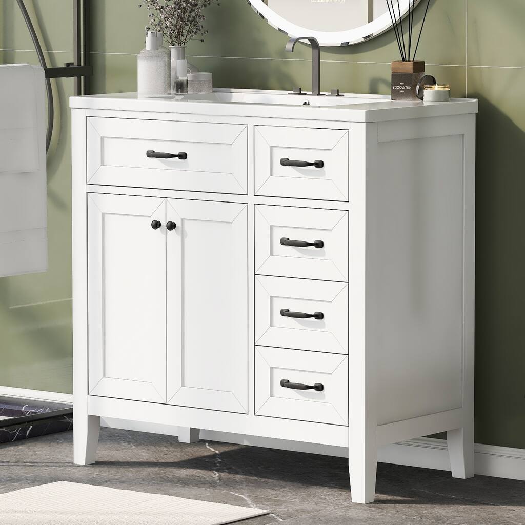 Merax 36” Bathroom Vanity Cabinet with Sink