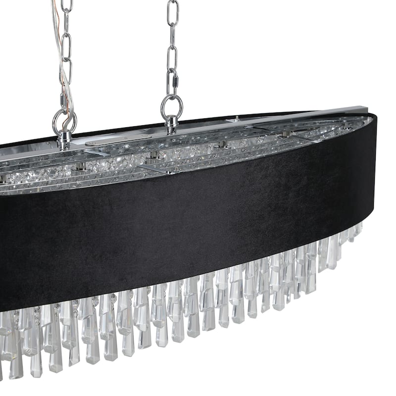 Modern 8-Light Crystal Chandelier for Dining Room