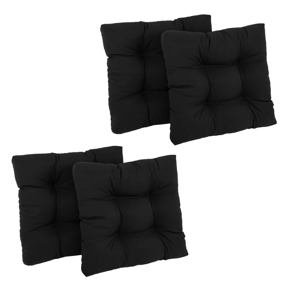 19-inch Twill Square Chair Cushion (Set of 1, 2, or 4) - 19" x 19"