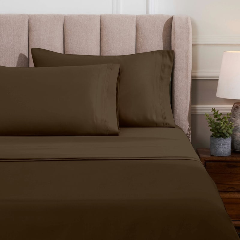 Blue Nile Mills 1500 Thread Count Egyptian Cotton Deep Pocket Solid Sheet Set