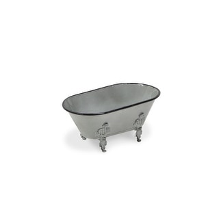 Gray Metal Large Decorative Bathtub