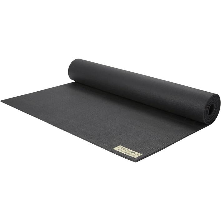 Jade Yoga Travel Mat, Black, 1/8" 24" x 68"