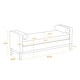 preview thumbnail 12 of 42, 66.34"W Elegant Upholstered Bench, Daybed, Ottoman with Wood Legs & 2 Bolster Pillows for End of Bed, Bedroom, Living Room