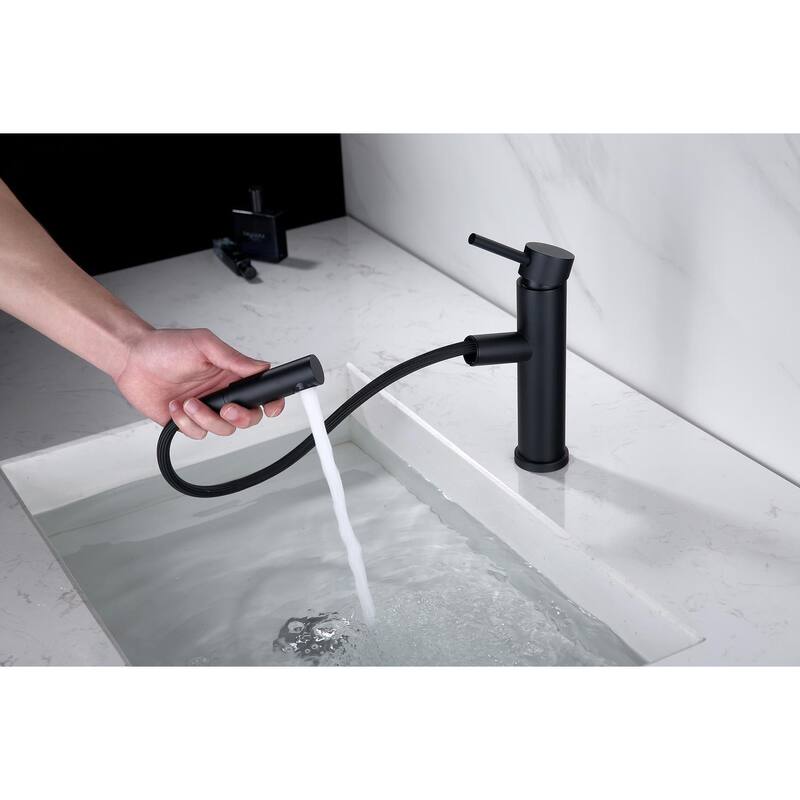 MEPO Single Hole Pullout Spout Faucet - 7'' x 7'' x 2''