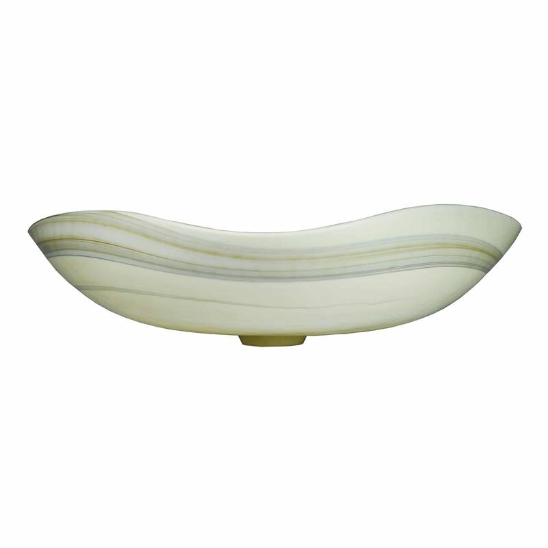 Lido Handmade Murano Glass Bathroom Sink - 14.75x14.75x4