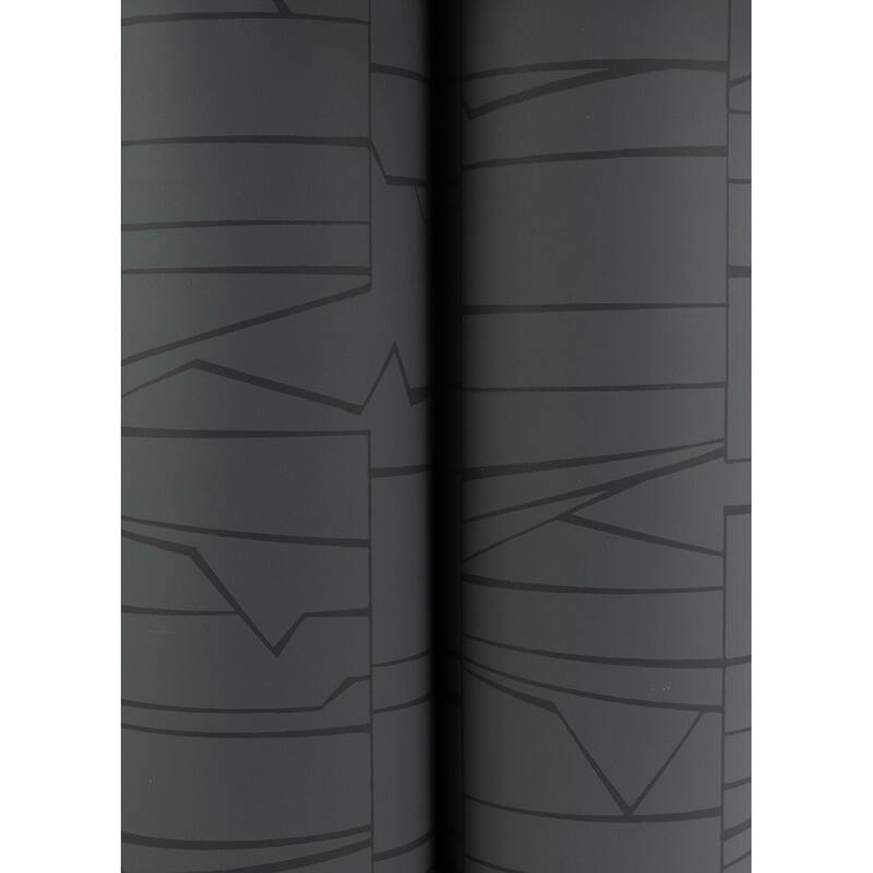 A-Street Prints Huntington Charcoal Geometric Stripe Wallpaper