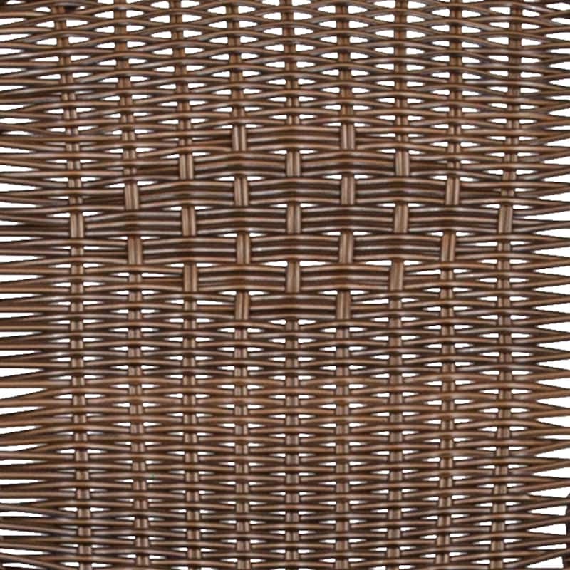 5-Piece Square Indoor/Outdoor Patio Table and Rattan Chairs Set - 28"W x 28"D x 28"H