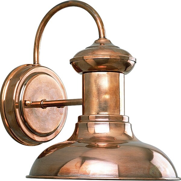 Brookside 1-light Cognac Farmhouse Outdoor Wall Lantern - 11.610" x 10.830" x 9.250". Opens flyout.
