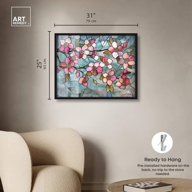 Shimmering Spring Blossoms I Shadowbox by Art Remedy