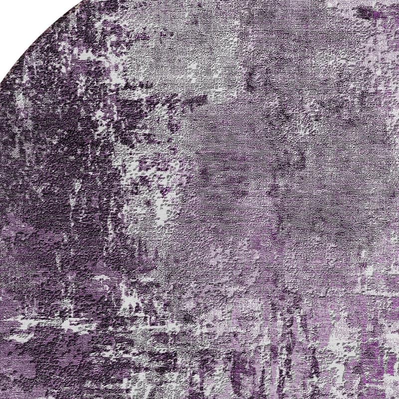 HomeRoots Abstract Transitional Rectangle Outdoor Rug