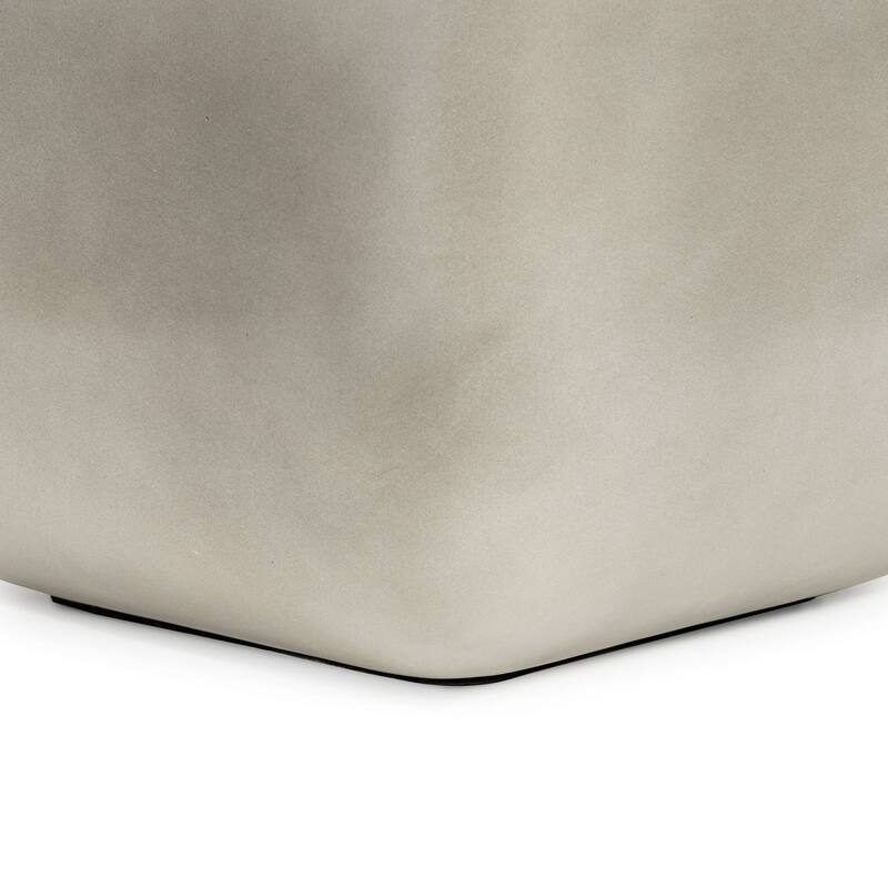 Zachary Square Planter-Grey Concrete