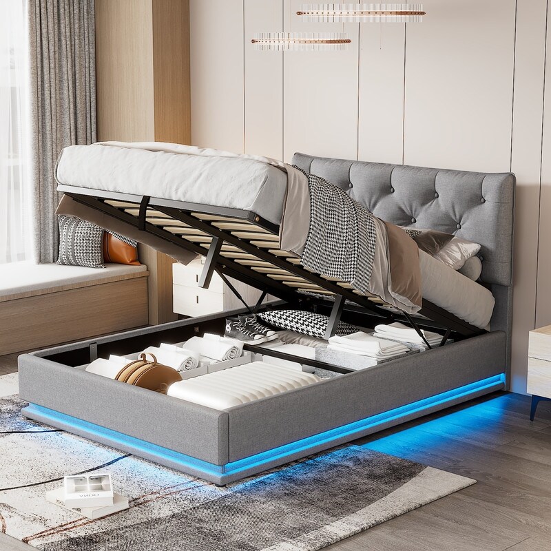 Full size shop light up bed