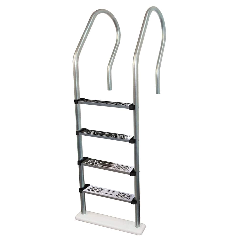 Blue Wave Premium Stainless Steel Reverse Bend In-pool Ladder for Above Ground Pools