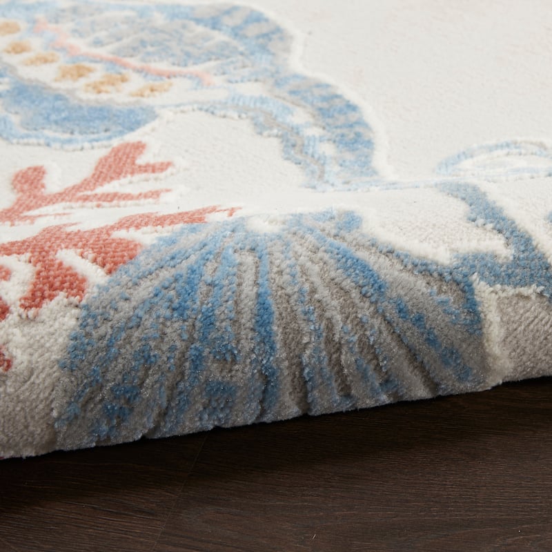 Nourison Pompeii Modern & Contemporary Seashore Inspired Area Rug