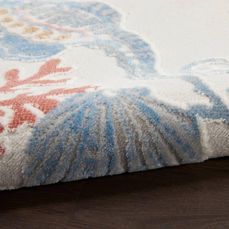 Nourison Pompeii Modern & Contemporary Seashore Inspired Area Rug