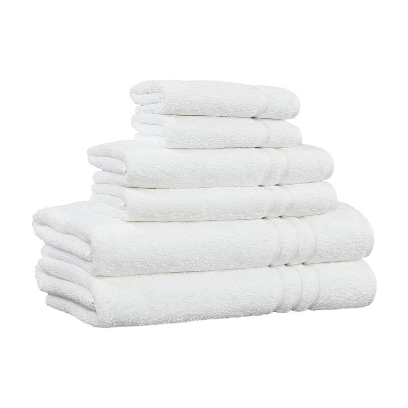 Copper Grove Tracadie Turkish Cotton 6-piece Terry Bath Towel Set - White