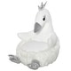 preview thumbnail 2 of 7, Qaba Animal Kids Sofa Chair Cartoon Cute Swan Stuffed with Armrest Flannel PP Cotton 22" x 16.5" x 22" White