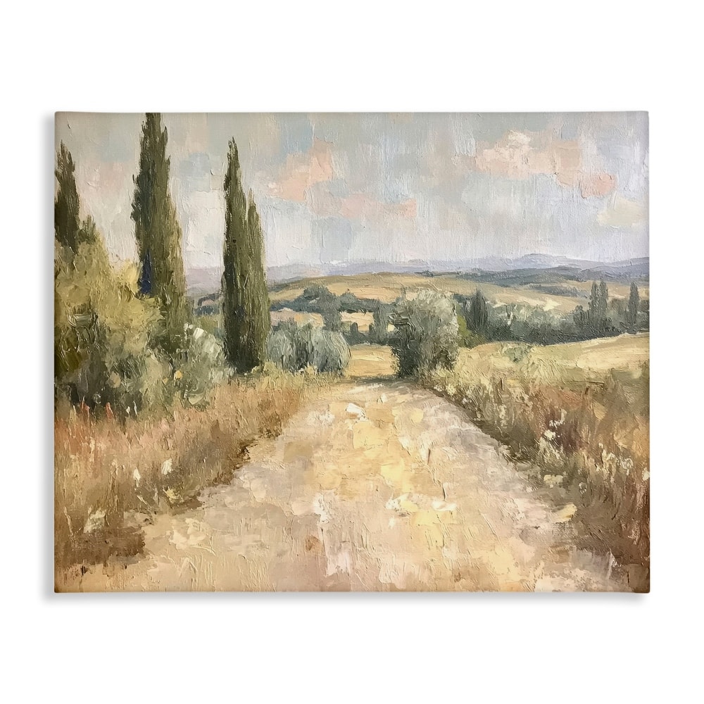 Stupell Rural Trail Landscape Canvas Wall Art Design By Petal Prints Design