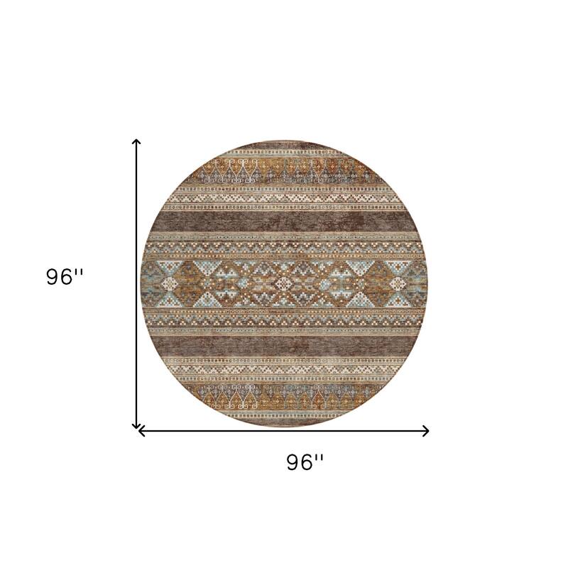 HomeRoots Southwestern Transitional Rectangle Outdoor Rug