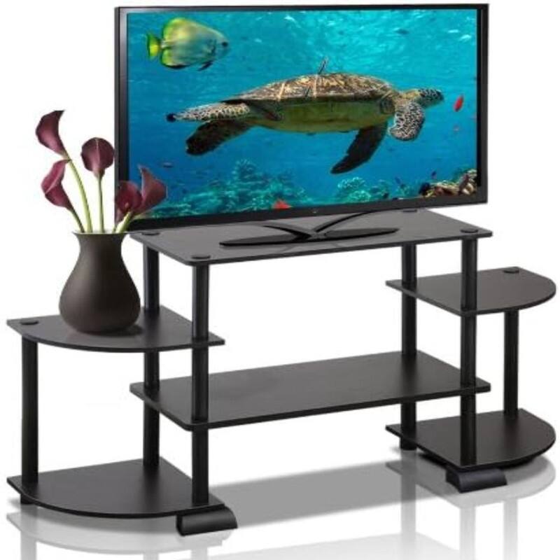 Rounded Corner TV Entertainment Center