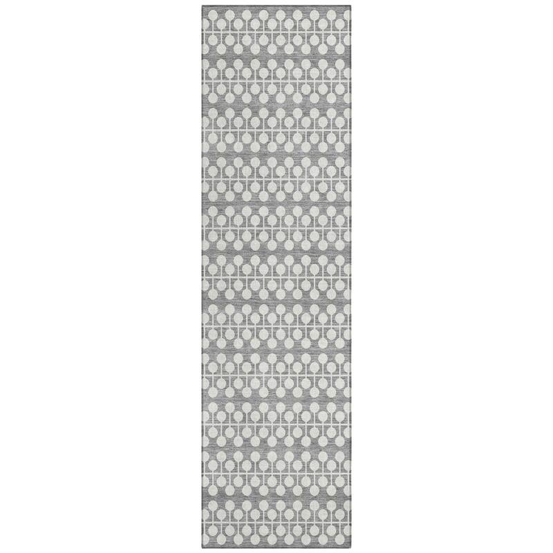 Machine Washable Indoor/ Outdoor Modern Ailey Chantille Rug
