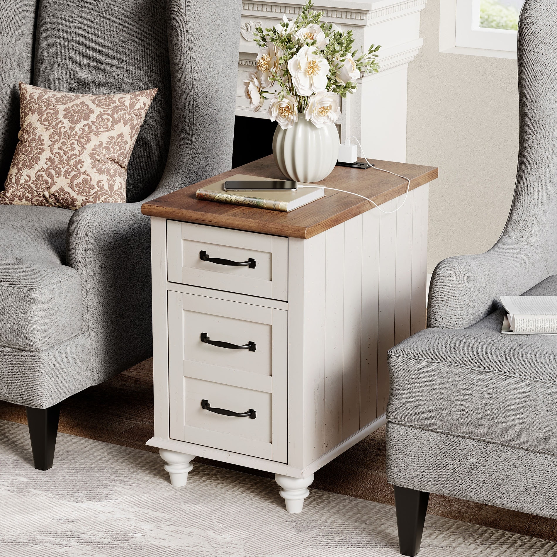 End tables outlet with drawers