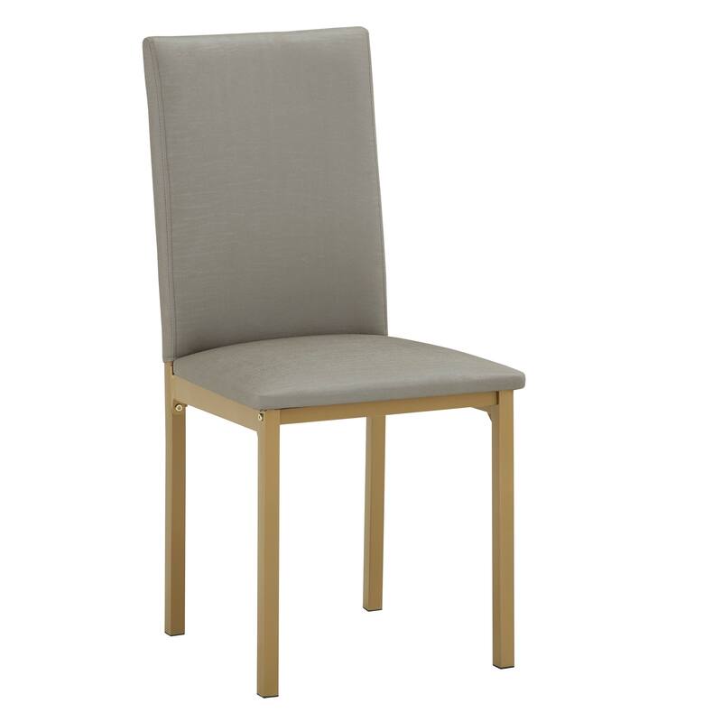 Darcy Gold Metal and Grey Dining Chair (Set of 4) by iNSPIRE Q Bold